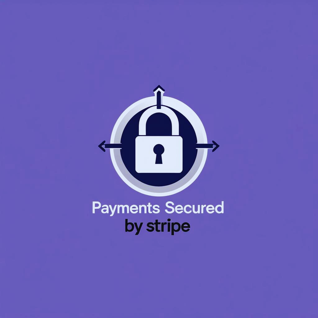 Wordmark Logo with Lock Icon and Freight Elements